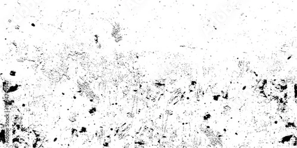 Fototapeta Black grainy texture isolated on white background. Overlay grunge texture. Dirty texture.