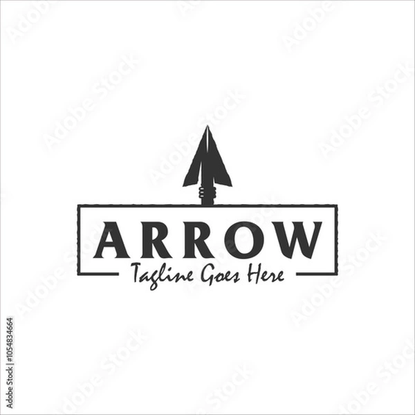 Obraz Spear, arrow / arrowhead vintage logo