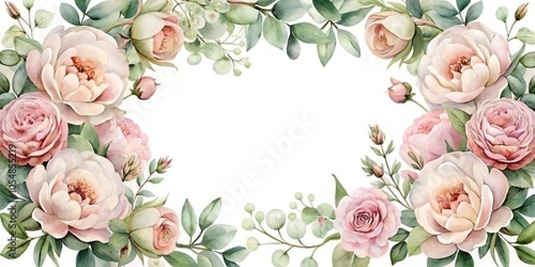 Obraz pink and white roses