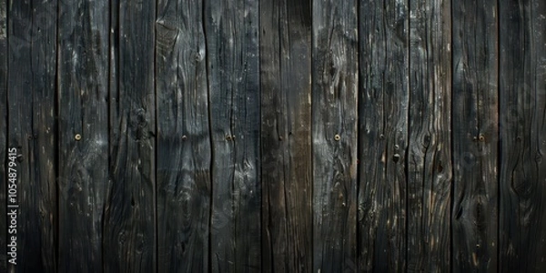 Obraz Dark Weathered Wooden Fence Background Texture.