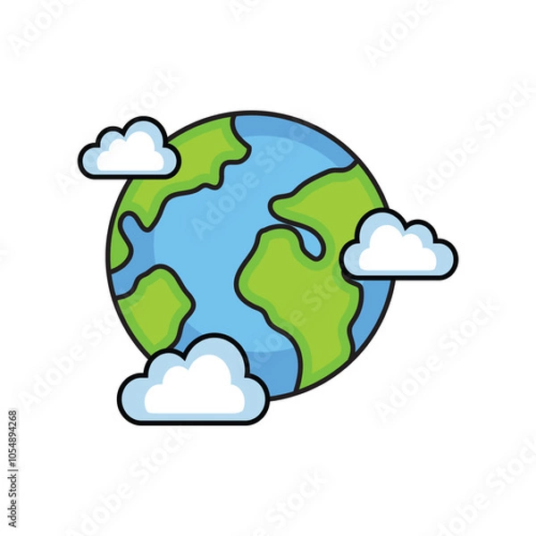 Fototapeta Earth Icon