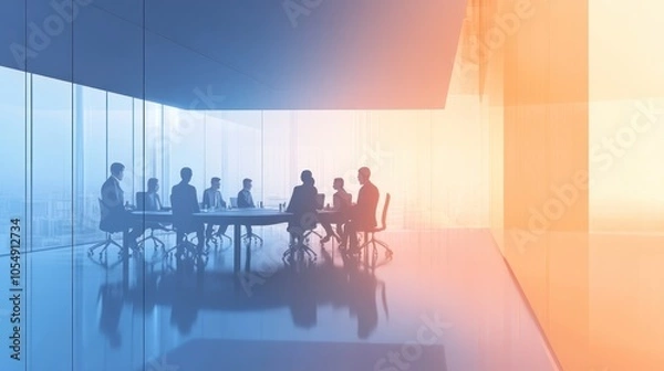 Fototapeta Board of directors meeting and workshop with business people
