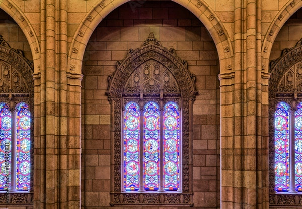 Fototapeta Arches around a window