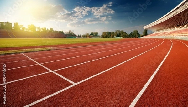 Fototapeta 陸上競技場の風景