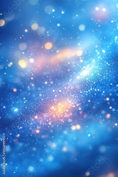 Fototapeta Blurred Light Blue Background with Bokeh