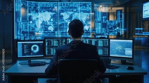 Obraz Machine learning system detecting cyber threats in real-time