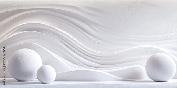 Fototapeta Neutral Technology Backdrop White