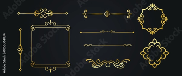 Fototapeta borders ornaments collections