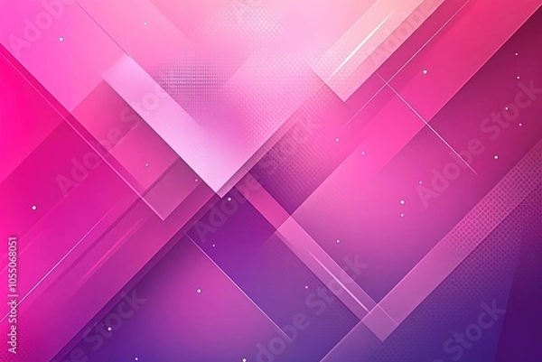 Fototapeta Abstract pink and purple geometric background with overlapping shapes and gradient.