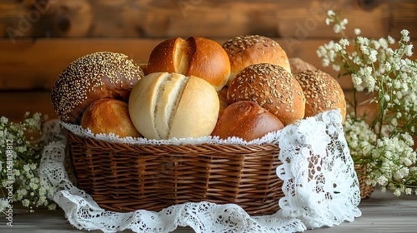 Fototapeta basket with bead