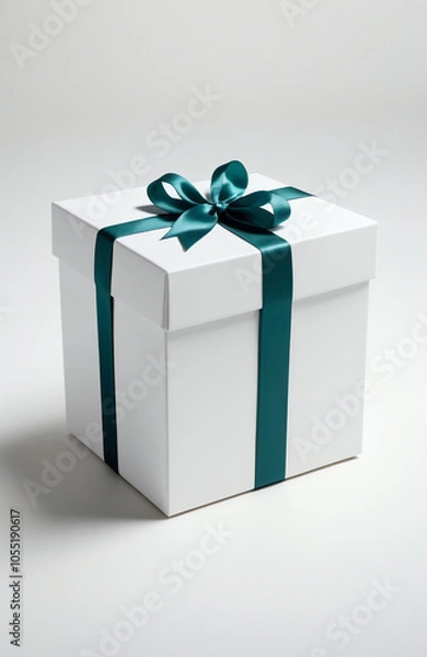 Fototapeta Elegant gift box mockup for premium product presentation. Luxury packaging template with pristine surface for brand showcase.