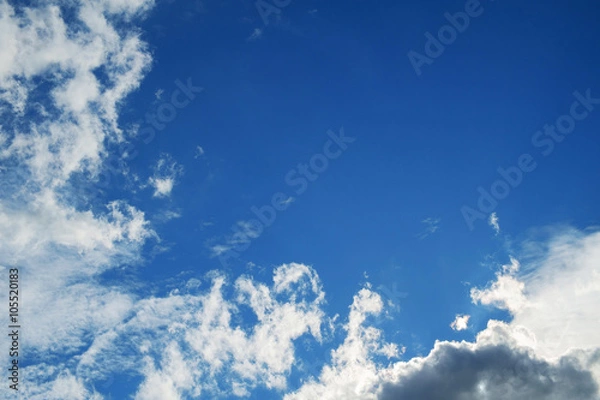 Fototapeta blue sky and clouds background