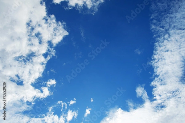 Fototapeta blue sky and clouds background