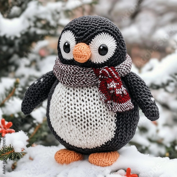 Obraz Knitted penguin