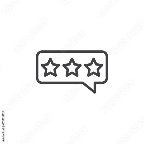 Fototapeta User Feedback line icon