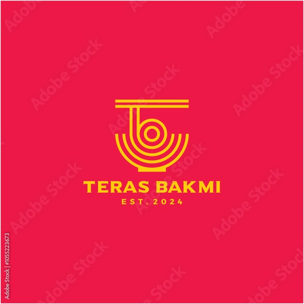 Obraz Teras Bakmi Logo Design