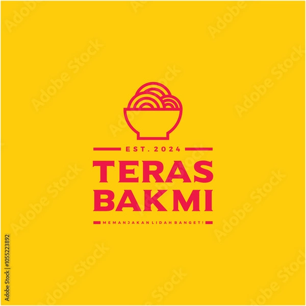 Obraz Teras Bakmi Logo Design
