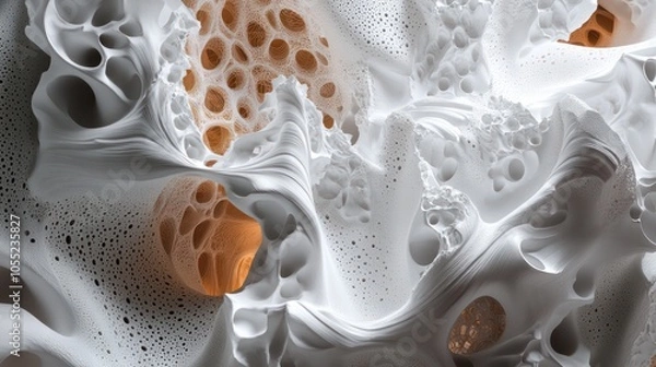 Fototapeta Digital textures inspired by the circular economy for design projects. By combining sustainability