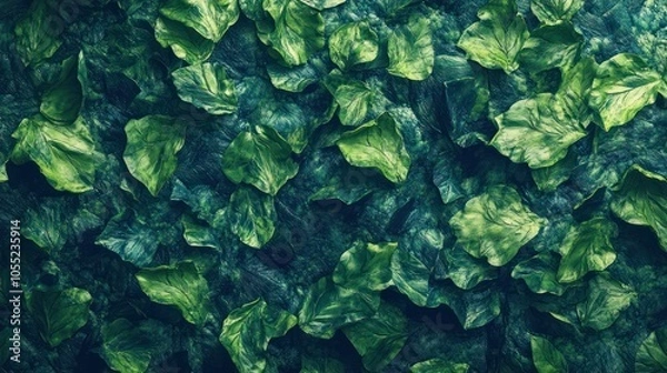Fototapeta An AI-generated green abstract background inspired by nature and environmental sustainability.