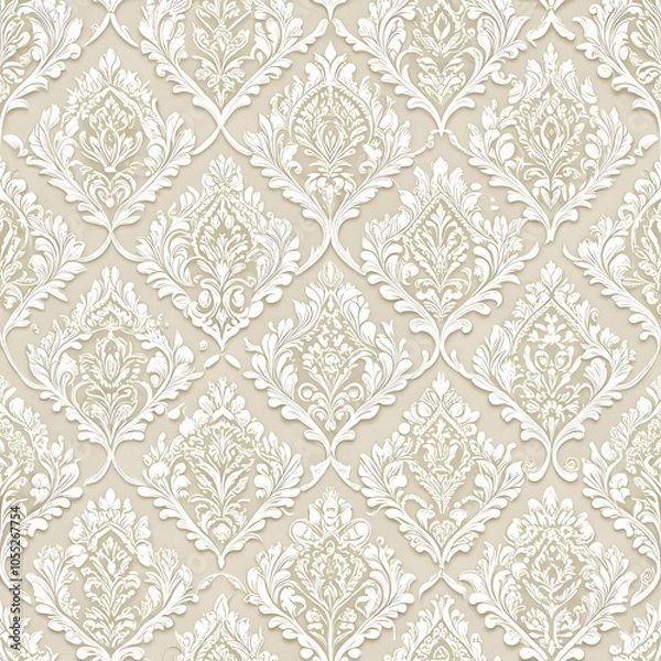 Fototapeta Abstract Subtle elegant white on white Background, Wallpaper, Photo for Social Media x, Instagram, Facebook post. Ai Generated