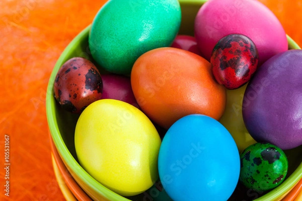 Obraz Colorful painted Easter eggs