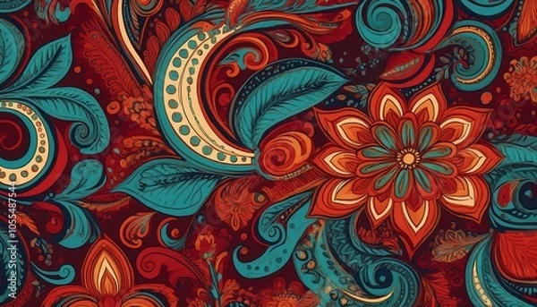 Obraz エキゾチックなペイズリーexotic paisley