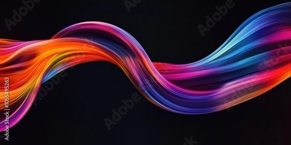 Fototapeta Colorful Paint Wave