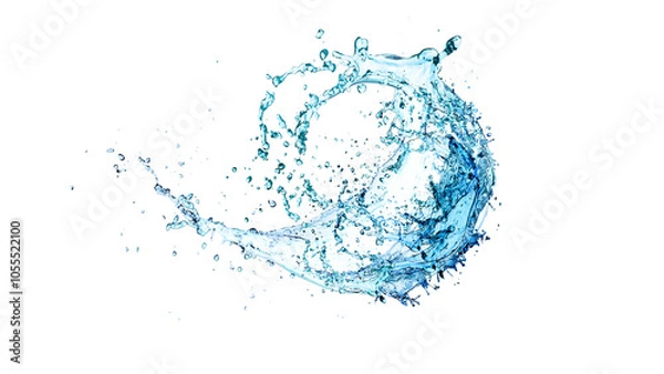 Obraz Water splash isolated