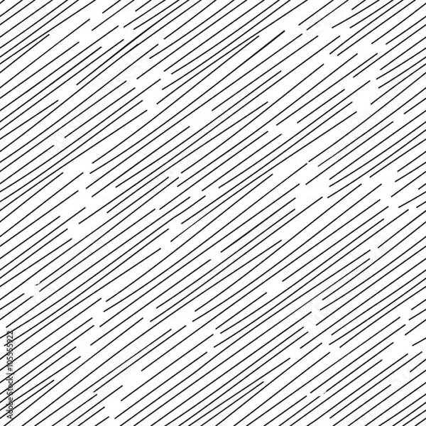 Obraz Vector seamless black and white texture of diagonal hatching.