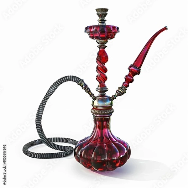 Fototapeta hookah isolated on white background