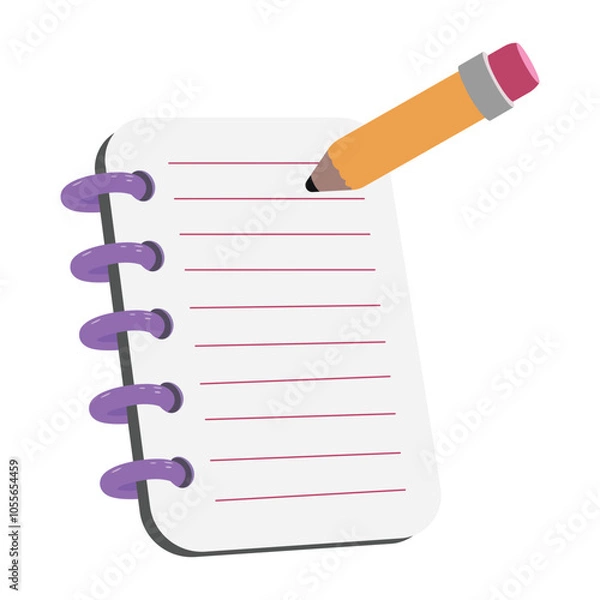 Obraz notepad with pencil
