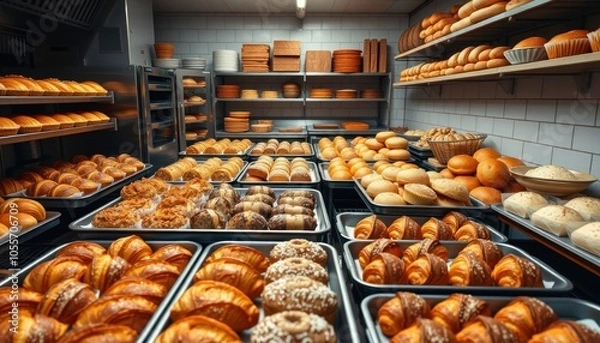 Obraz A baker's paradise freshly baked bread and pastries