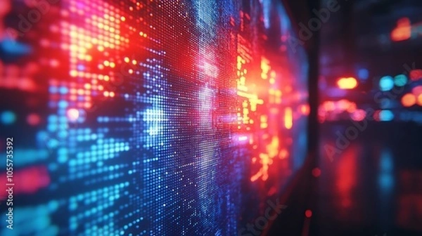 Fototapeta Hyper-realistic close-up of a CRT screen showing pixelated images with detailed reflections and retro elements
