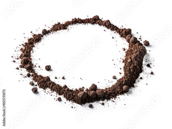 Obraz Dark Brown Sail forming a Circle Transparent PNG