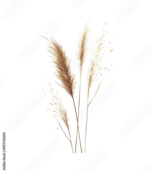 Fototapeta Golden wheat ears sway in the summer breeze, promising a bountiful harvest