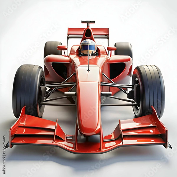 Obraz racing car in red