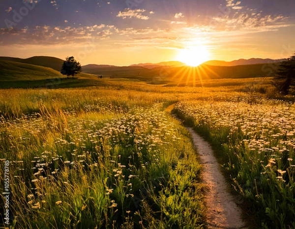 Obraz Sunset at a Lake