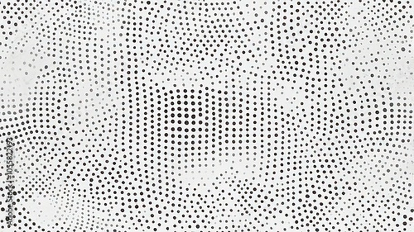 Fototapeta Monochrome Geometric Dot Texture with Fine Alignment
