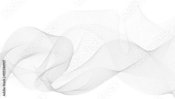 Obraz abstract flowing wave design layout vector background