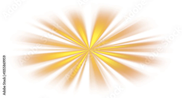 Fototapeta Rays on transparent background, light from a lighthouse, spotlight rays, headlights, lantern light, ideal for animation, dark background lighting, combined with graphite gray.