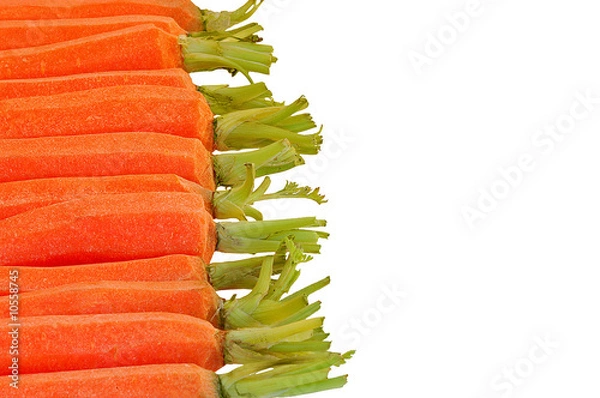 Obraz Carrots in a row