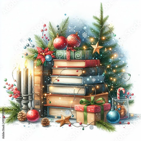 Obraz Typical illustration for Christmas