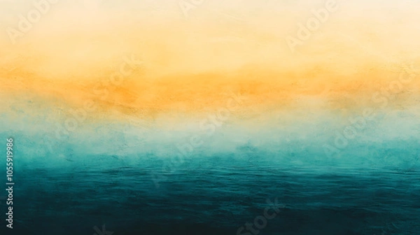 Fototapeta Tranquil abstract ocean and sky gradient at sunset