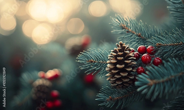 Obraz 
simple Christmas background