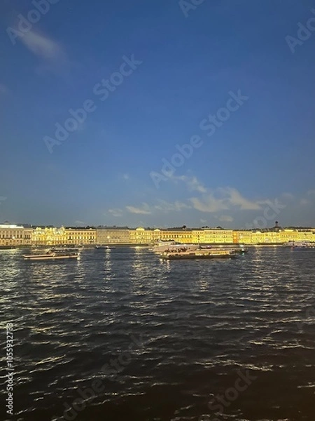 Obraz boat on the river