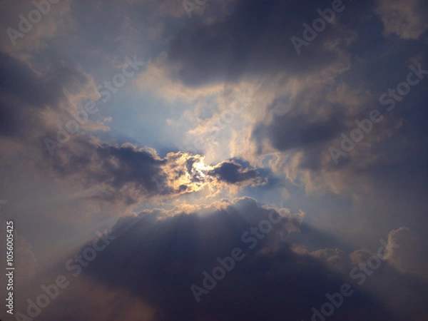 Obraz the sky during sunset,  dramatic sky view