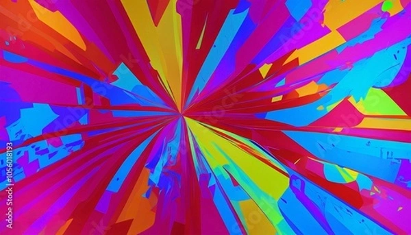 Fototapeta Abstract geometric colorful background