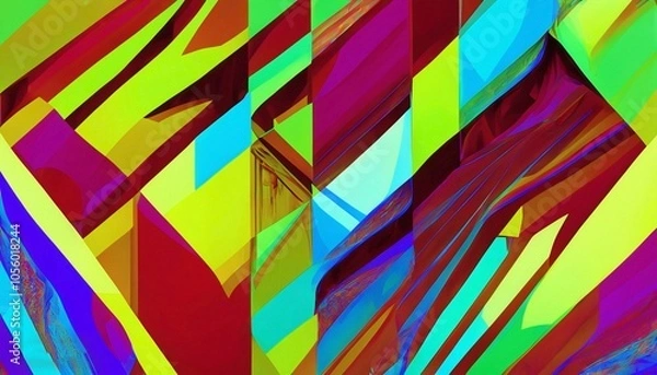 Fototapeta Abstract geometric colorful background