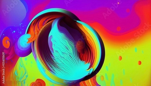 Fototapeta Abstract geometric colorful background