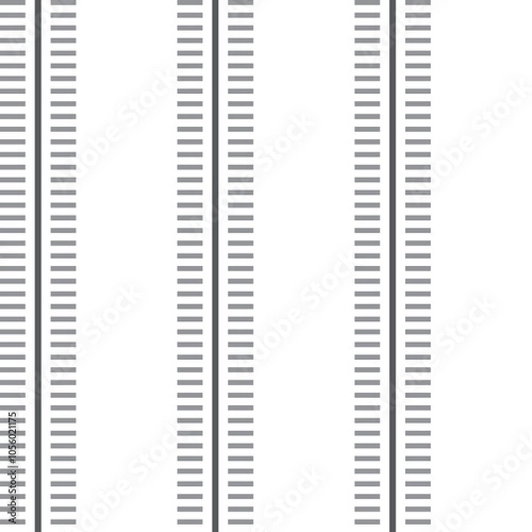 Obraz Fashionable graphic two-tone striped pattern with strokes. Vector pattern.